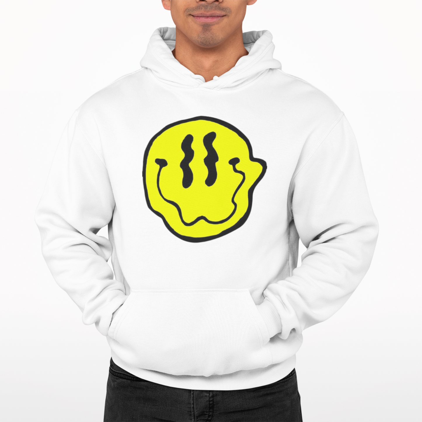 Trippy Smile Hoodie - Retro - Trippy - Festival - Rave - Music - Drugs Funny