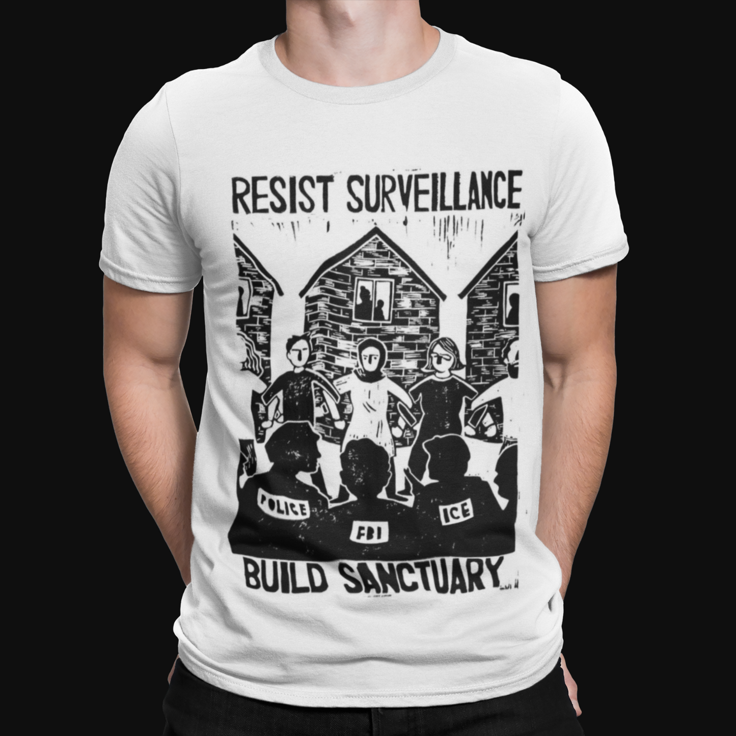 Government Surveillance T-Shirt - Retro Rebel Lockdown Politics Boris