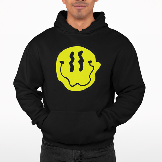 Trippy Smile Hoodie - Retro - Trippy - Festival - Rave - Music - Drugs Funny