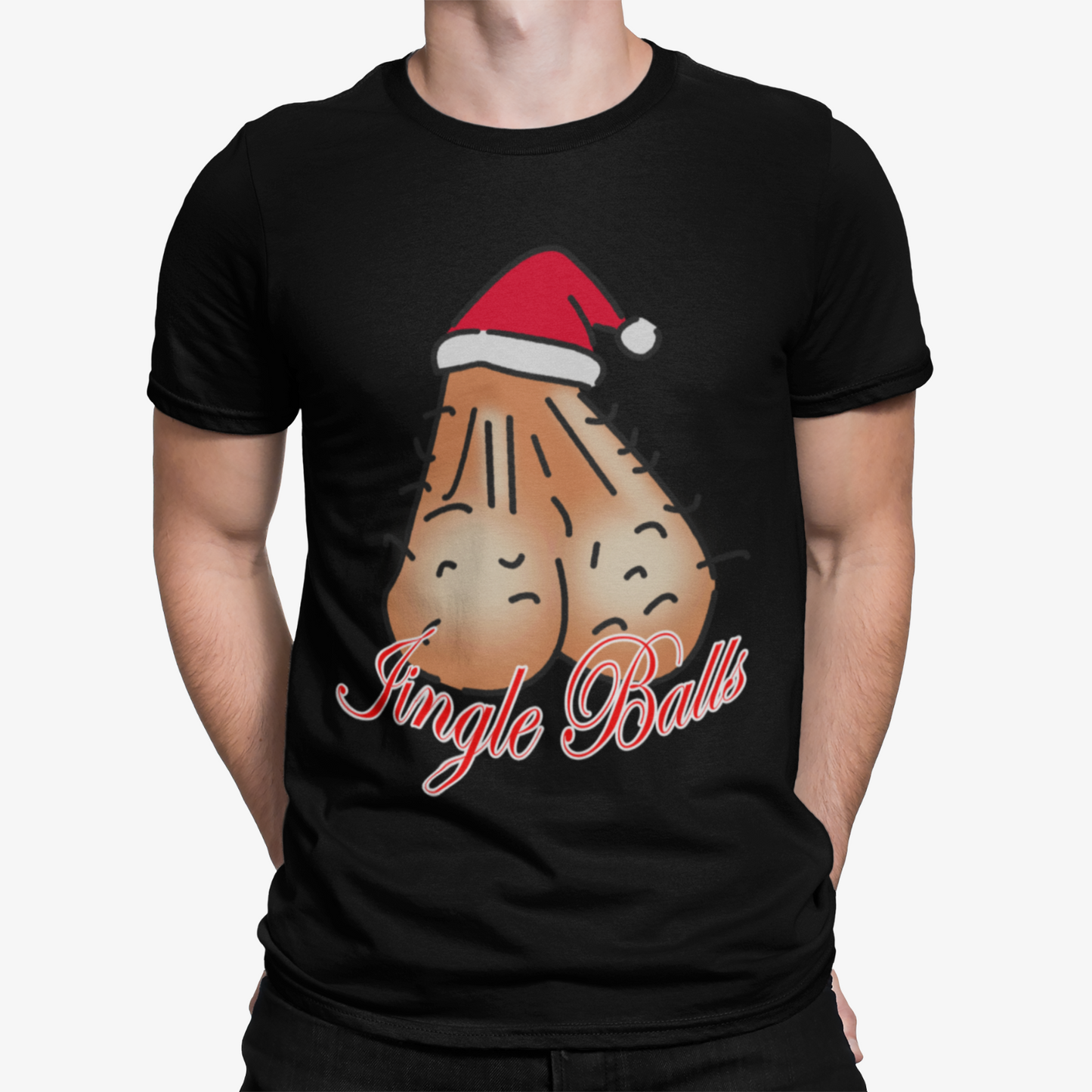 Jingle Balls T-Shirt -Xmas Christmas Movie Comedy Funny Retro Birthday Santa