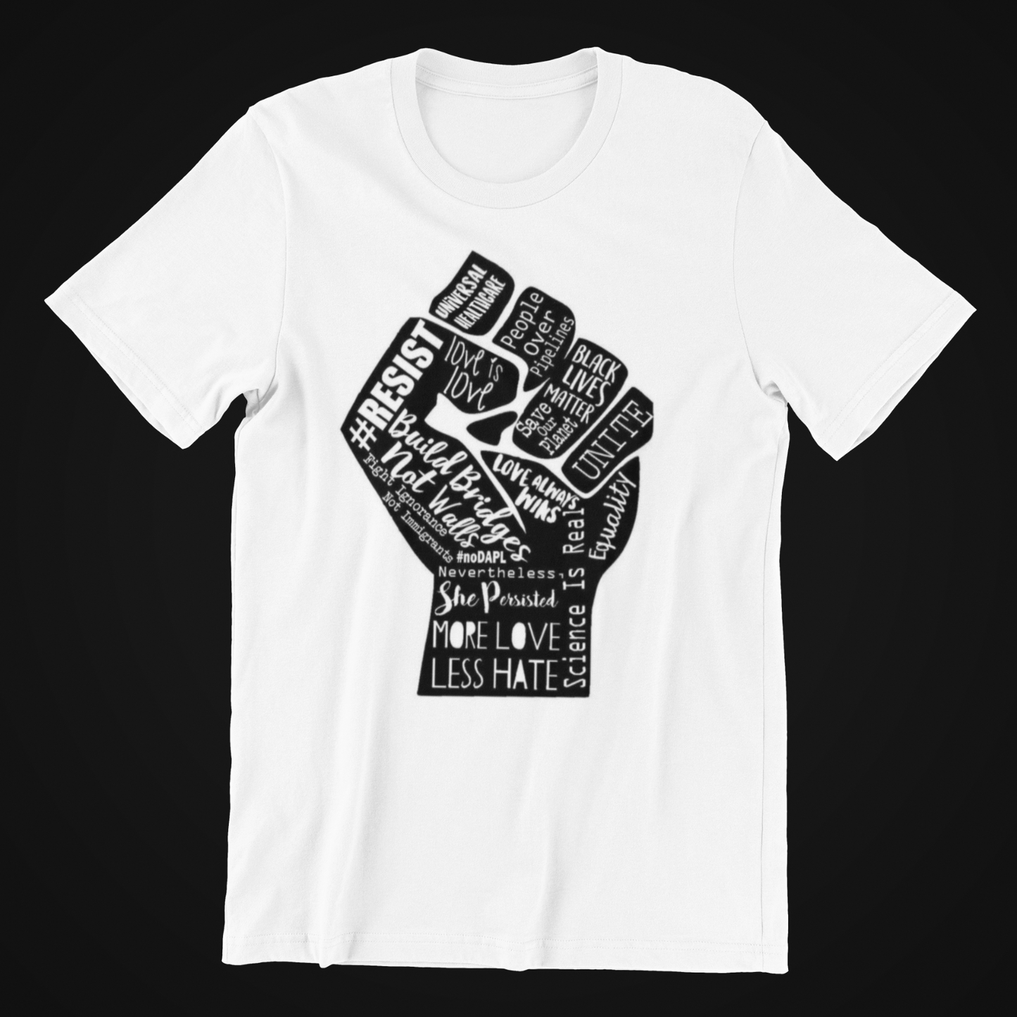 Black Lives Matter Graffiti Fist T-Shirt - BLM Retro - Anti Racism -Protest -America