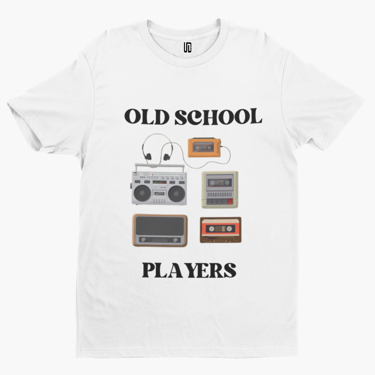 Old School Players T-Shirt - Comedy Funny Film Cassette Movie TV Gamer Novelty