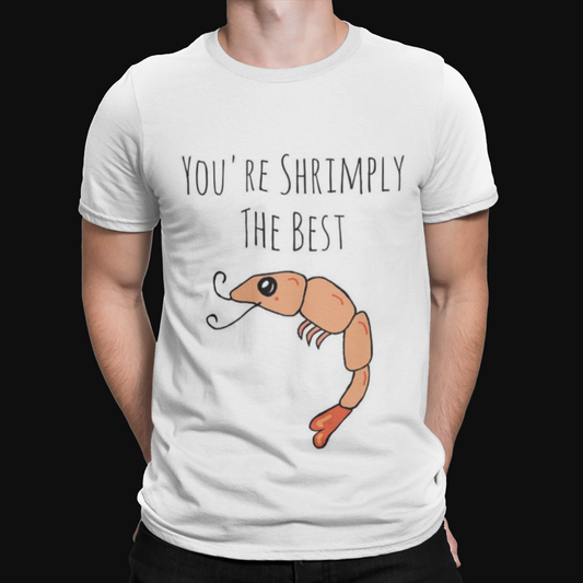 Shrimply The Best T-Shirt - Valentines Day Cool Love Retro Funny Film  Gift