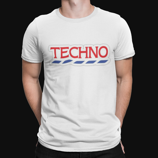 Techno Tesco T-Shirt - Retro - Cool - Music - Pop Bad Guy - Singer - Top - Rave