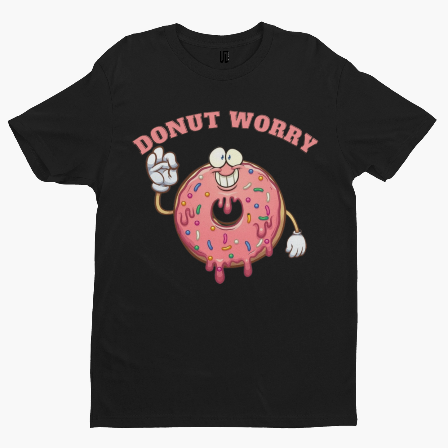 Donut Worry T-Shirt -Comedy Funny Gift Film Movie TV Novelty Cartoon Grenade