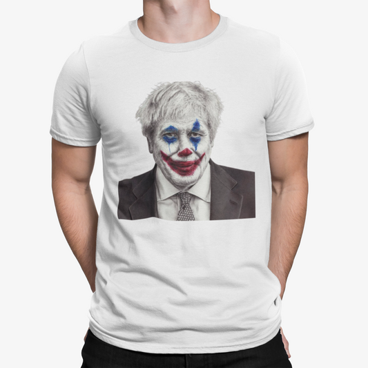 Boris Clown T-Shirt - Retro Johnson UK Politics Film TV Funny Rishi Election