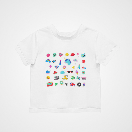 Emoji T-Shirt - Cool Retro Casual Hipster Kids Children Funny