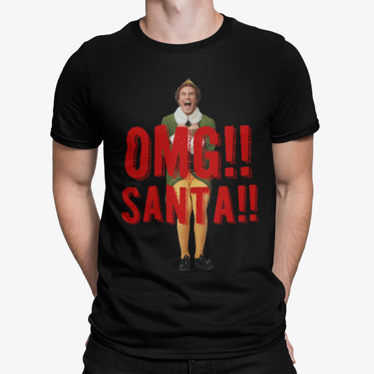 ELF OMG T-Shirt - Xmas Christmas Movie Film TV Comedy Funny Retro Cool UK USA