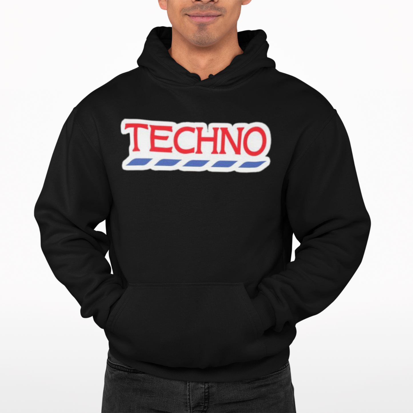 Techno Tesco Hoodie - Retro - Trippy - Festival - Rave - Music - Drugs