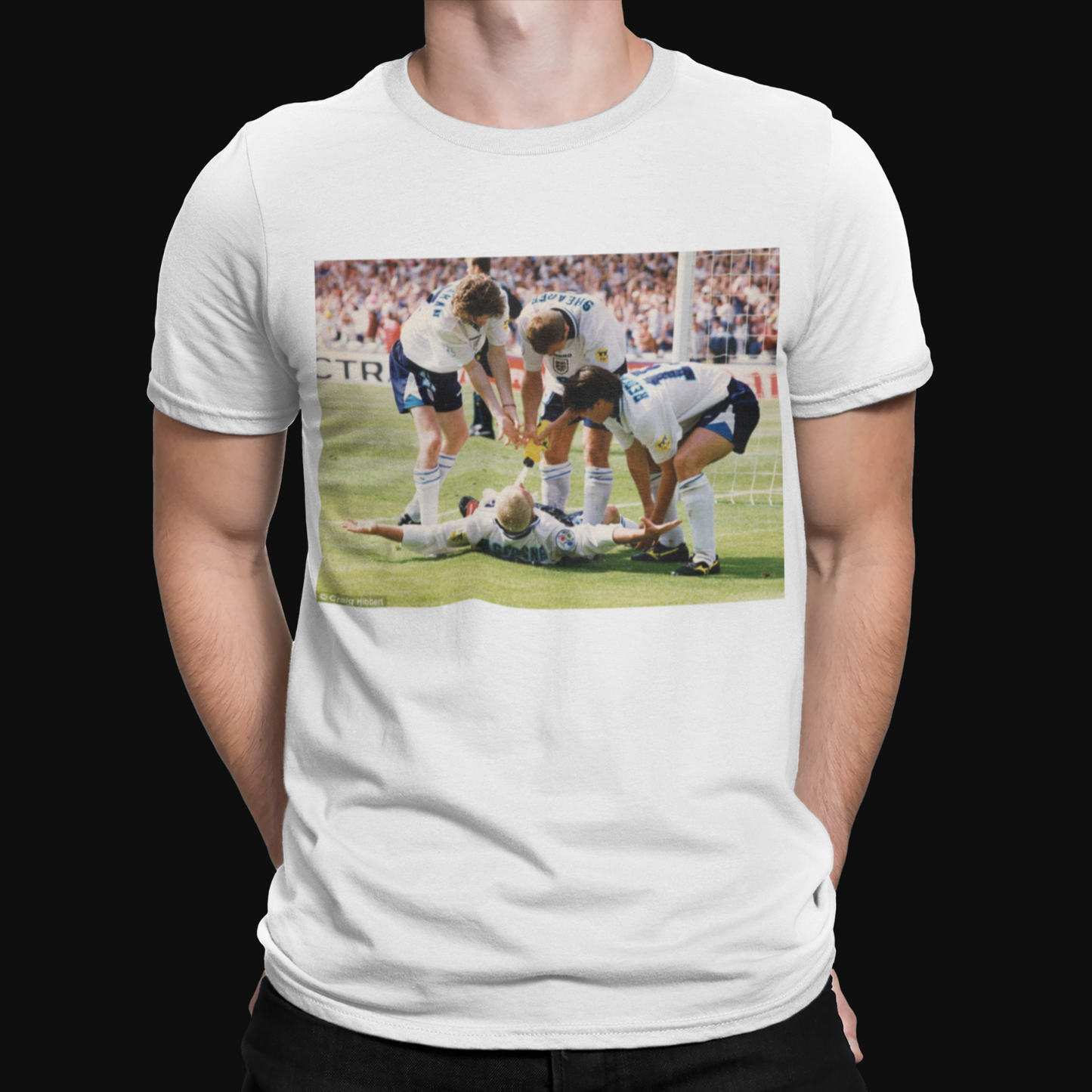 Gazza Celebrations T-Shirt - Football - Soccer - Sport - Iconic England