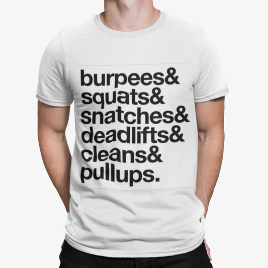 Cross Fit T-Shirt -Gym Sport Weights Arnie Retro Men Cool Training Logo