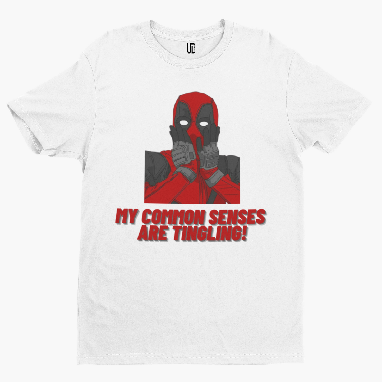 Deadpool Common Senses T-Shirt -  Retro Comedy 80s Funny Movie Poster