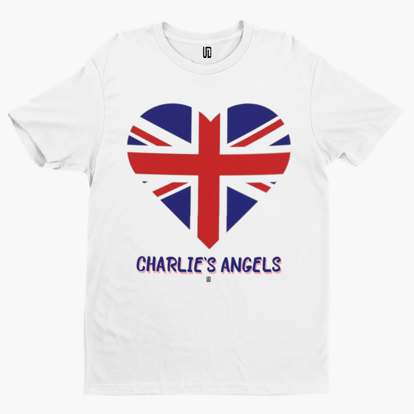 Charlie's Angels T-Shirt - Funny Coronation King Charles Royal Union Crown Heart