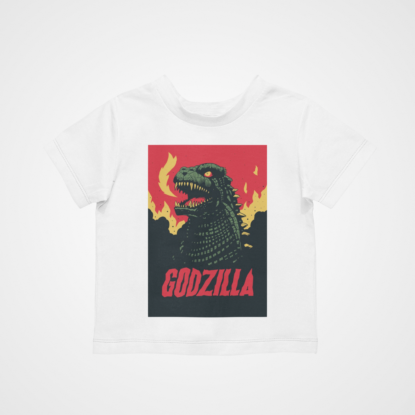 Fire Zilla T-Shirt - Cool Retro Casual Hipster Kids Children Film