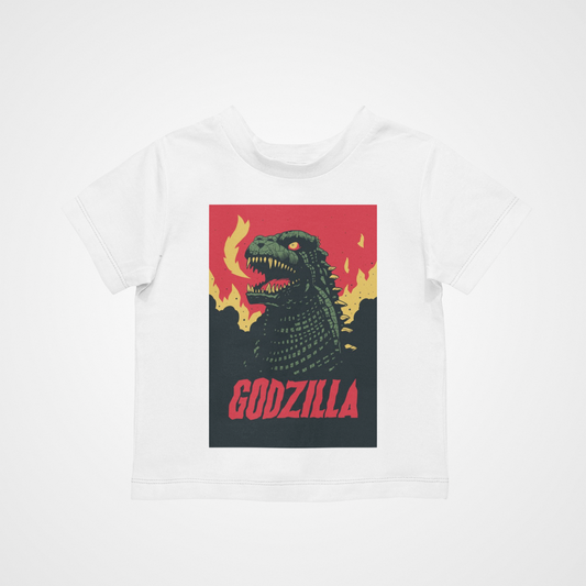 Fire Zilla T-Shirt - Cool Retro Casual Hipster Kids Children Film