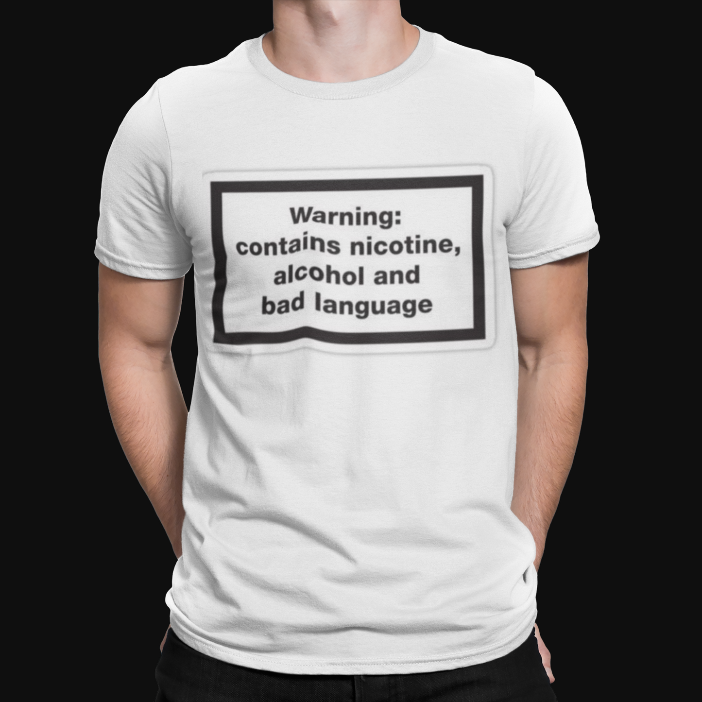 Warning Contains T-Shirt - Funny - Humour - Cool - Retro - Alcohol - Retro