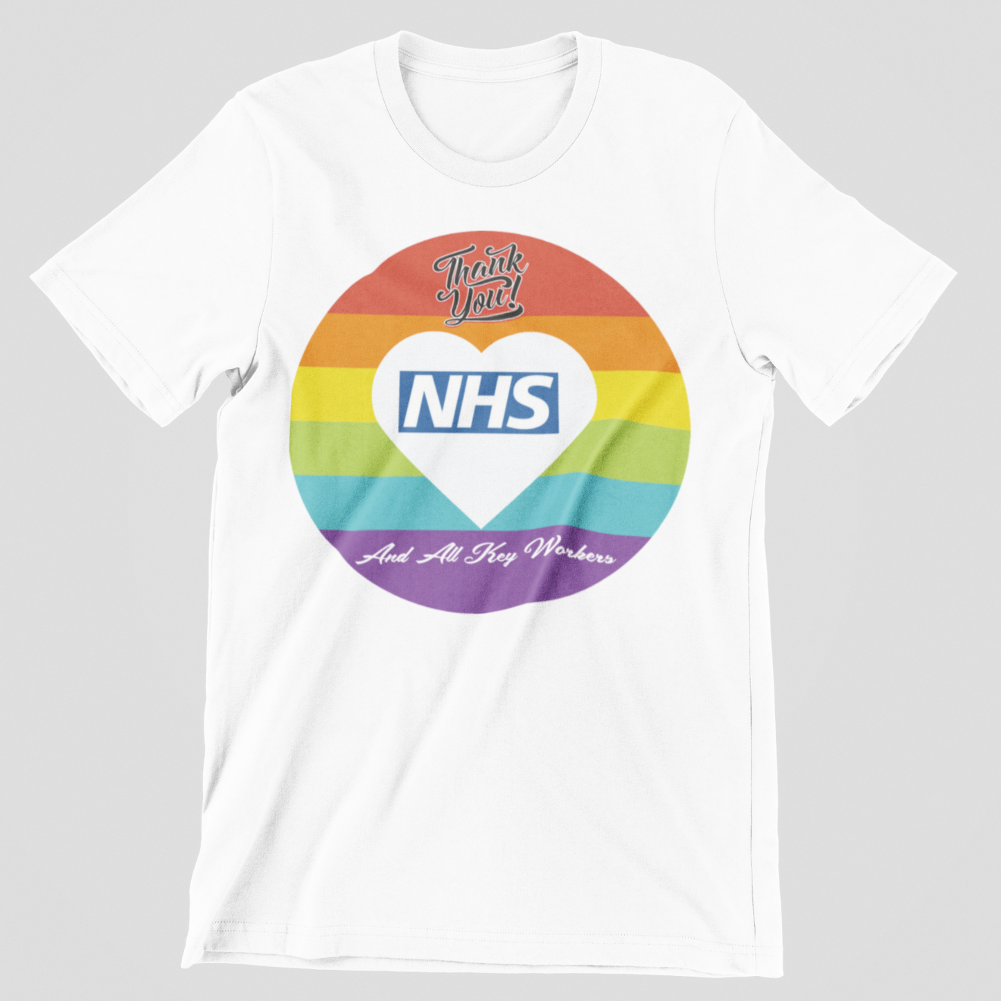 Thankyou NHS T-Shirt- Doctors - Nurses - Key Workers- Stay at Home - UK -