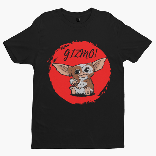 Gizmo Round T-Shirt - Halloween Horror Film TV Retro Novelty Gremlins