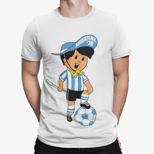 Argentina Kid Logo  T-Shirt - Football Sport Iconic Diego Legend World Cup Retro