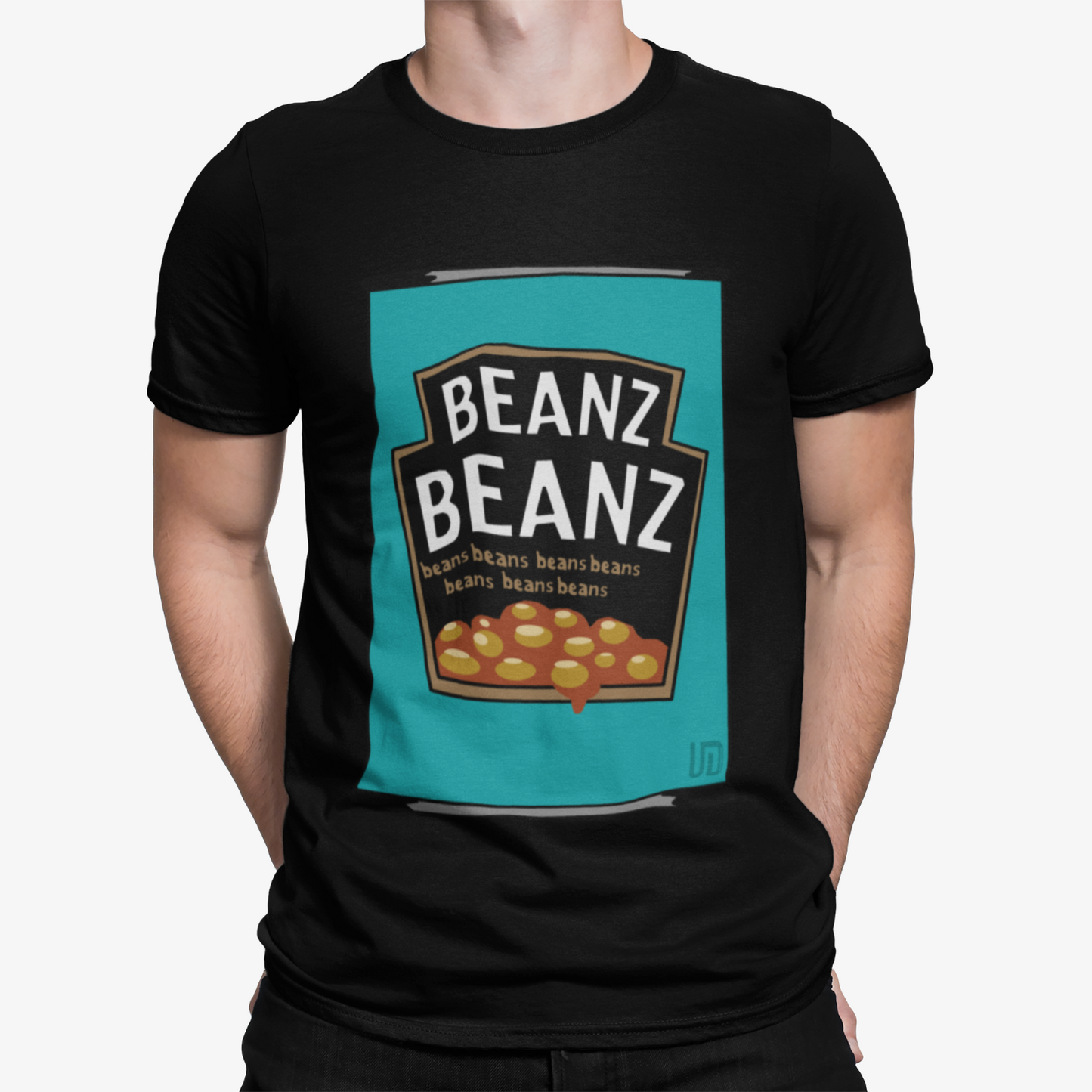 Beanz Can T-Shirt - Xmas Santa Film Funny Beer Comedy Retro UK Warhol Parody