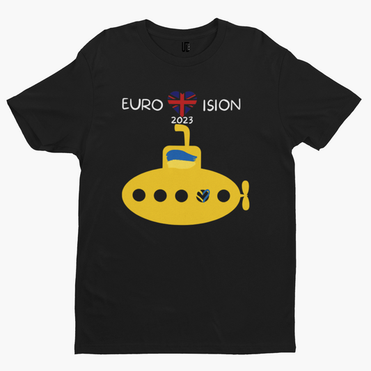 Eurovision Submarine T-Shirt - Euro Contest Singers UK Liverpool Ukraine