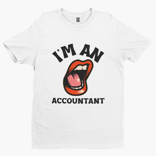 I'm An Accountant T-Shirt - Funny Adult Retro Cool Fans Film Comedy Cartoon Lips