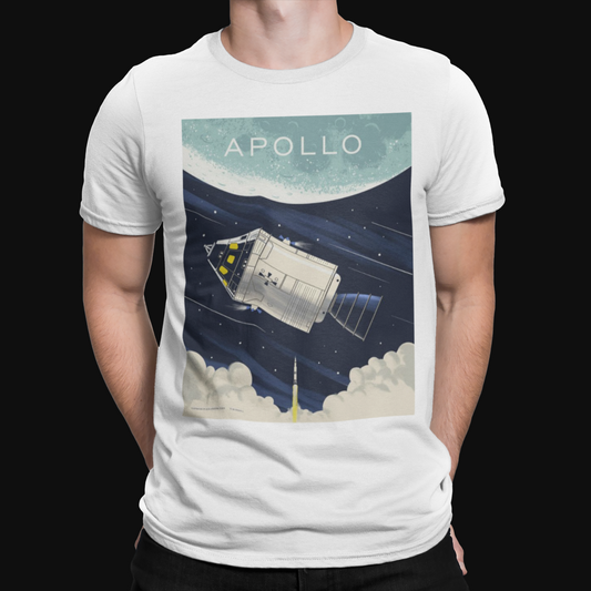 Apollo T-Shirt - Retro - Space - Cool - Nerd - Geek - Nasa - Science - X - Musk