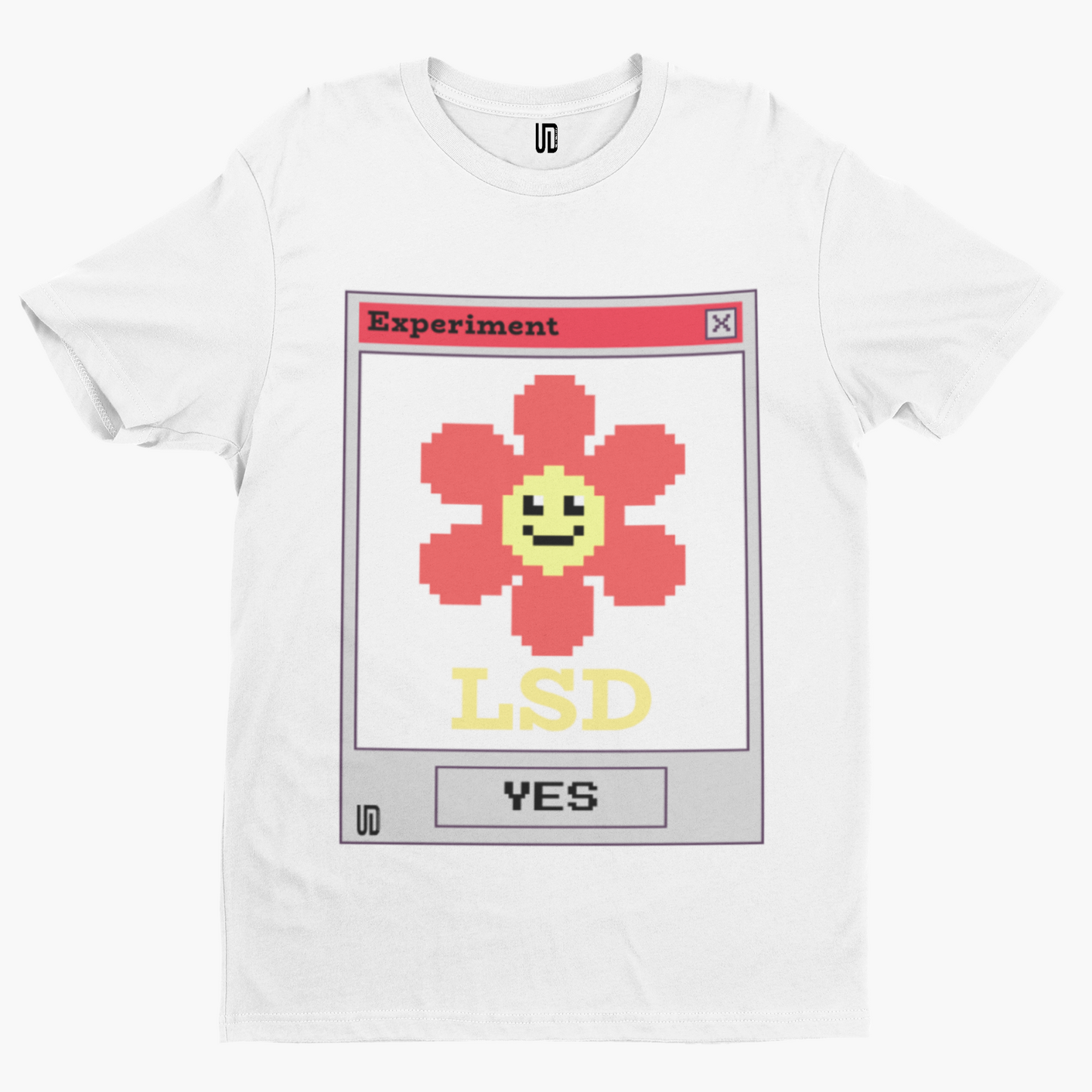 LSD Experiment T-Shirt - Retro Trippy Festival Rave Music Drugs Funny Pills