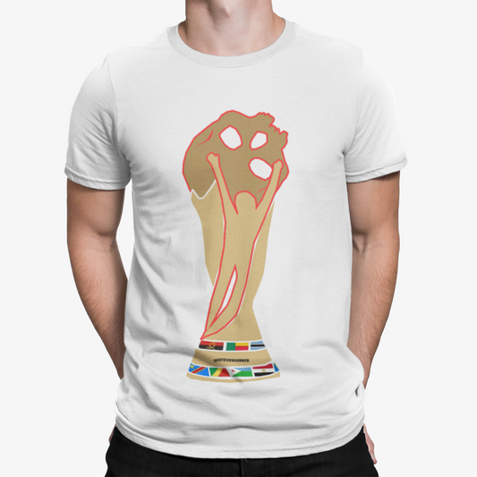 Skull Cup T-Shirt - Human Rights Worker Football Soccer Retro Classic World Cup