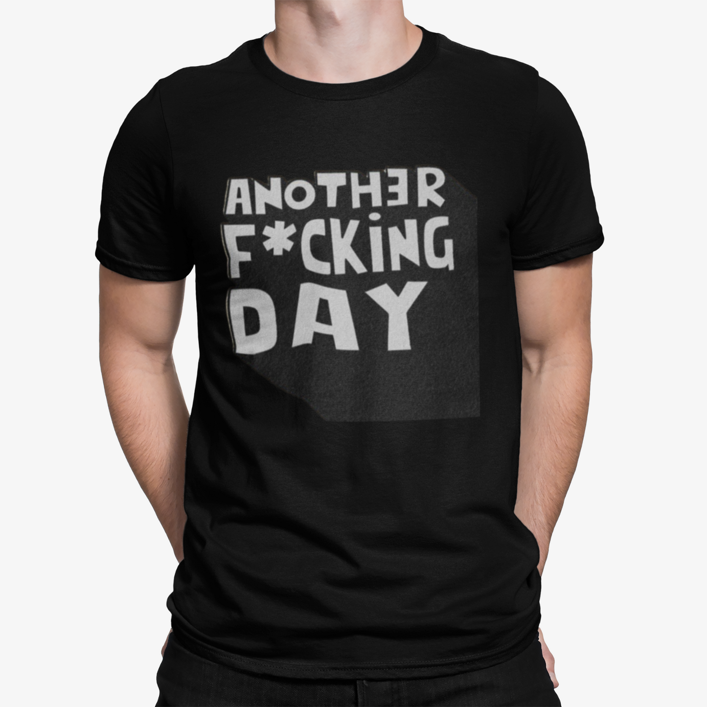 Another F**king Day T-Shirt - Adult Xmas Funny Comedy Retro UK Crisis Gas