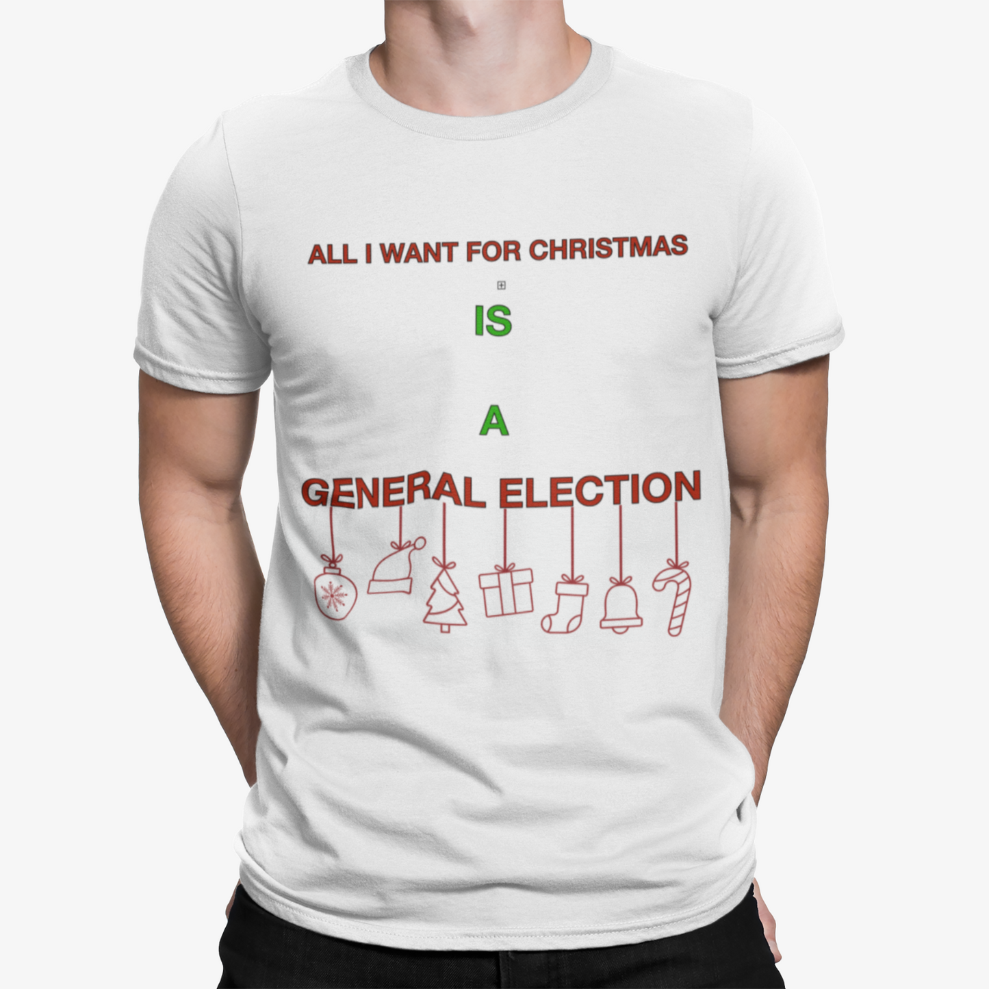 All I Want For Christmas General Election T-Shirt - Retro Johnson UK Politics