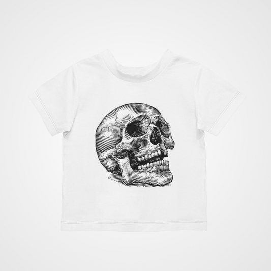 Skull Waves T-Shirt - Cool Retro Casual Hipster Kids Children