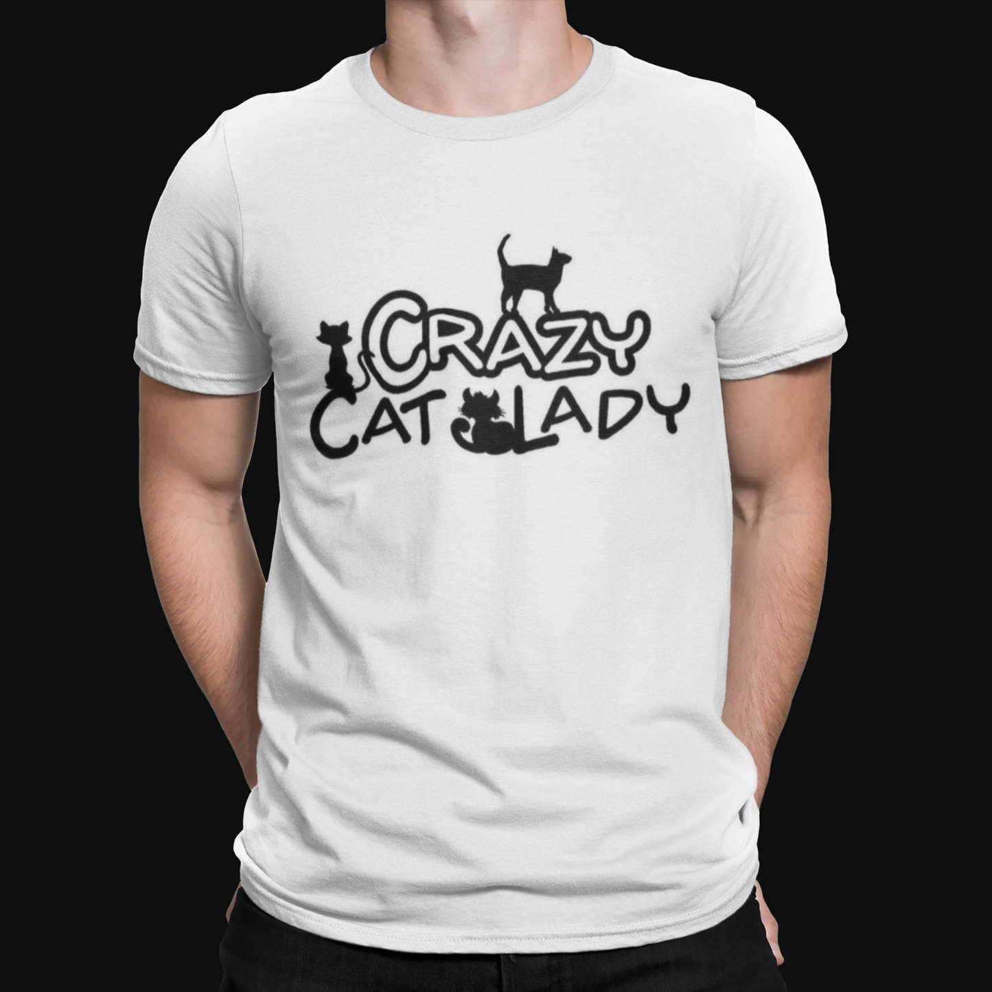 Crazy Cat Lady T-Shirt - Cool - Lover - Animal - Family - Tee Love