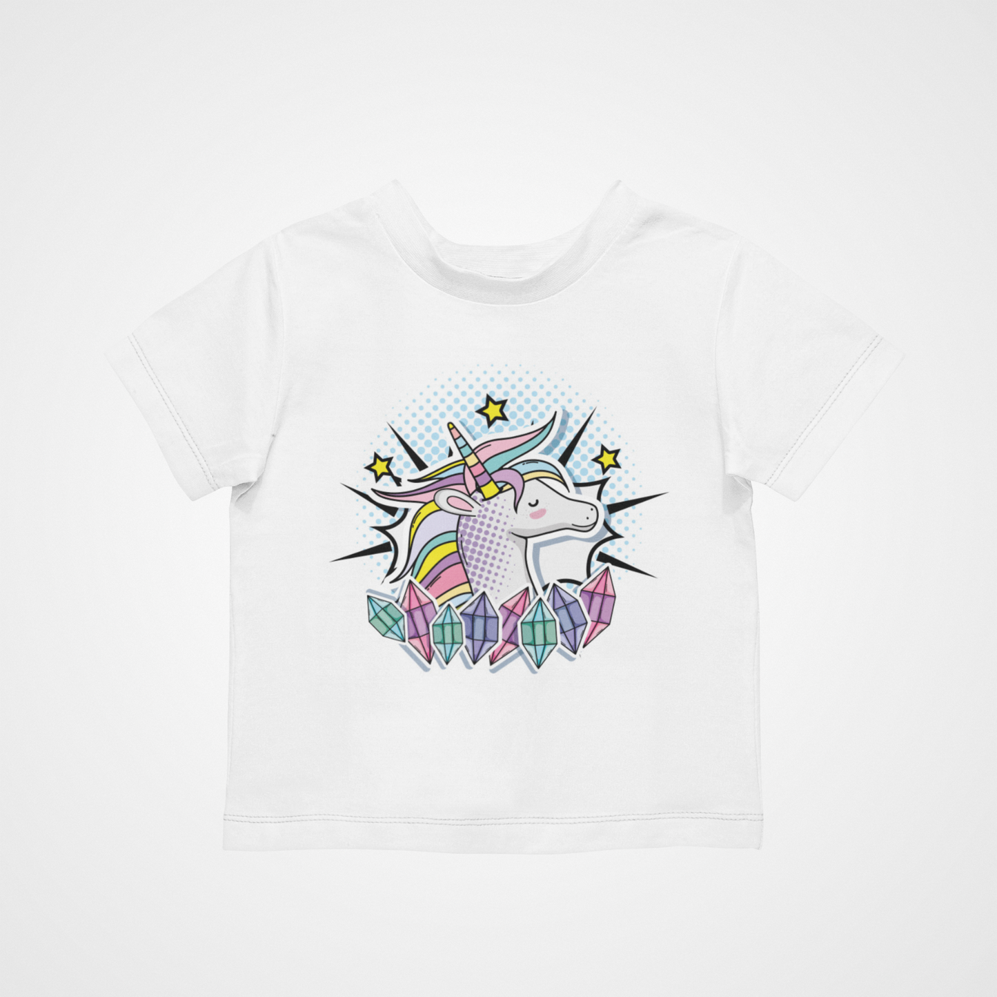 Unicorn Diamonds T-Shirt - Cool Retro Casual Hipster Kids Children Funny