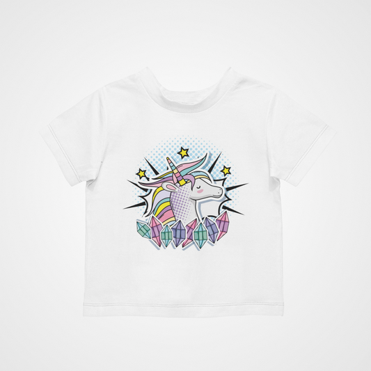 Unicorn Diamonds T-Shirt - Cool Retro Casual Hipster Kids Children Funny