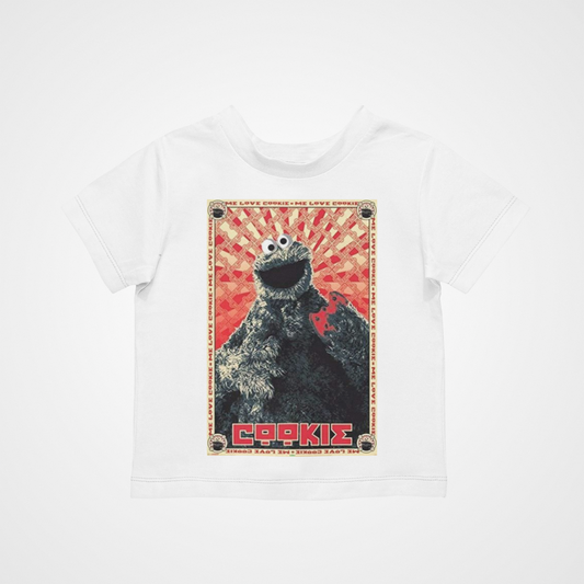 Cookie Zilla T-Shirt - Cool Retro Casual Hipster Kids Children Film