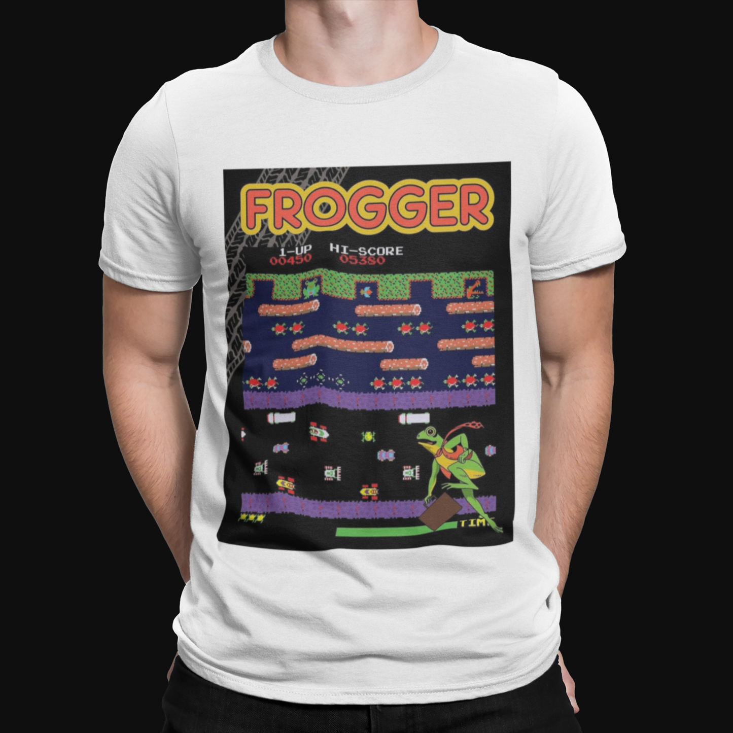 Frogger T Shirt Cool Gamer Funny Retro Game Comic Arcade Movie TV Top Tee