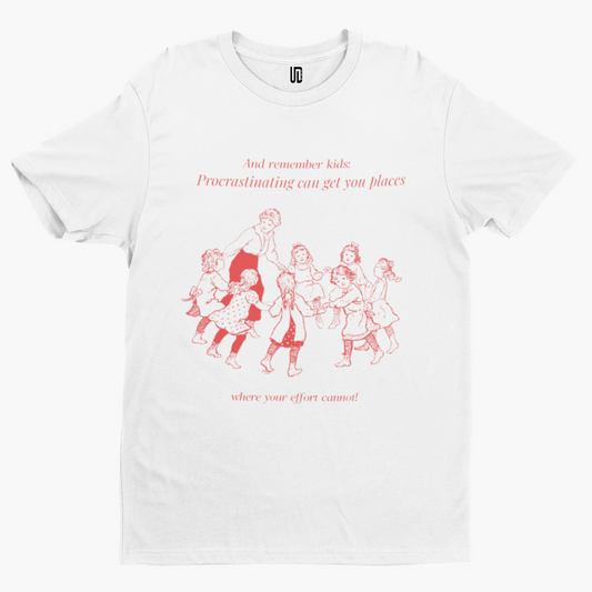 Remember Kids Procrastination T-Shirt - Comedy Funny Gift Film Movie TV Novelty