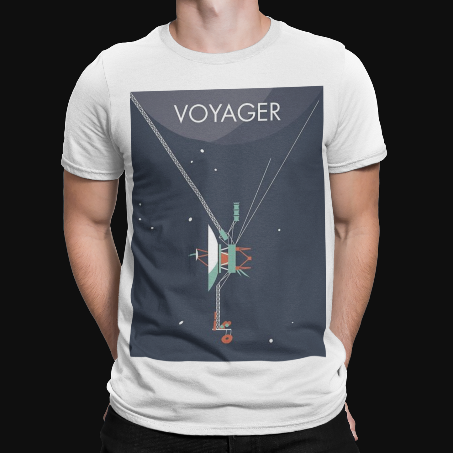 VOYAGER T-Shirt - Retro - Space - Cool - Nerd - Geek - Nasa - Science - X - Musk