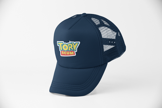Tory Scum Cap - Music Festival UK Mens Baseball Hat Bucket Politics Film TV Toy