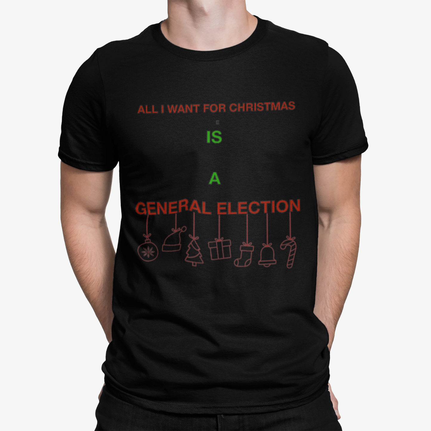 All I Want For Christmas General Election T-Shirt - Retro Johnson UK Politics