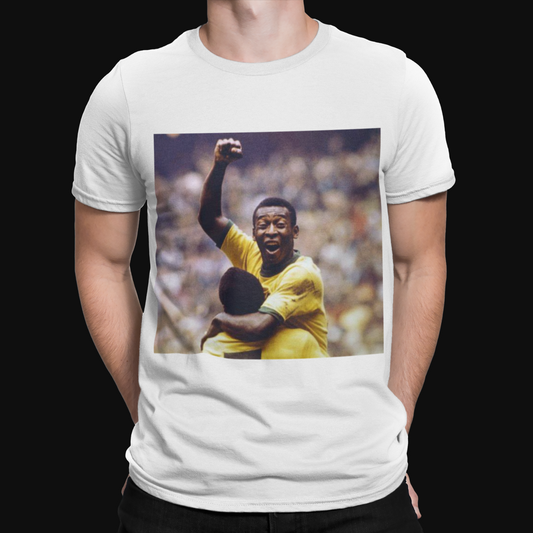 Pele Celebration T-Shirt - Football - Legend - Iconic - World cup - Retro TV