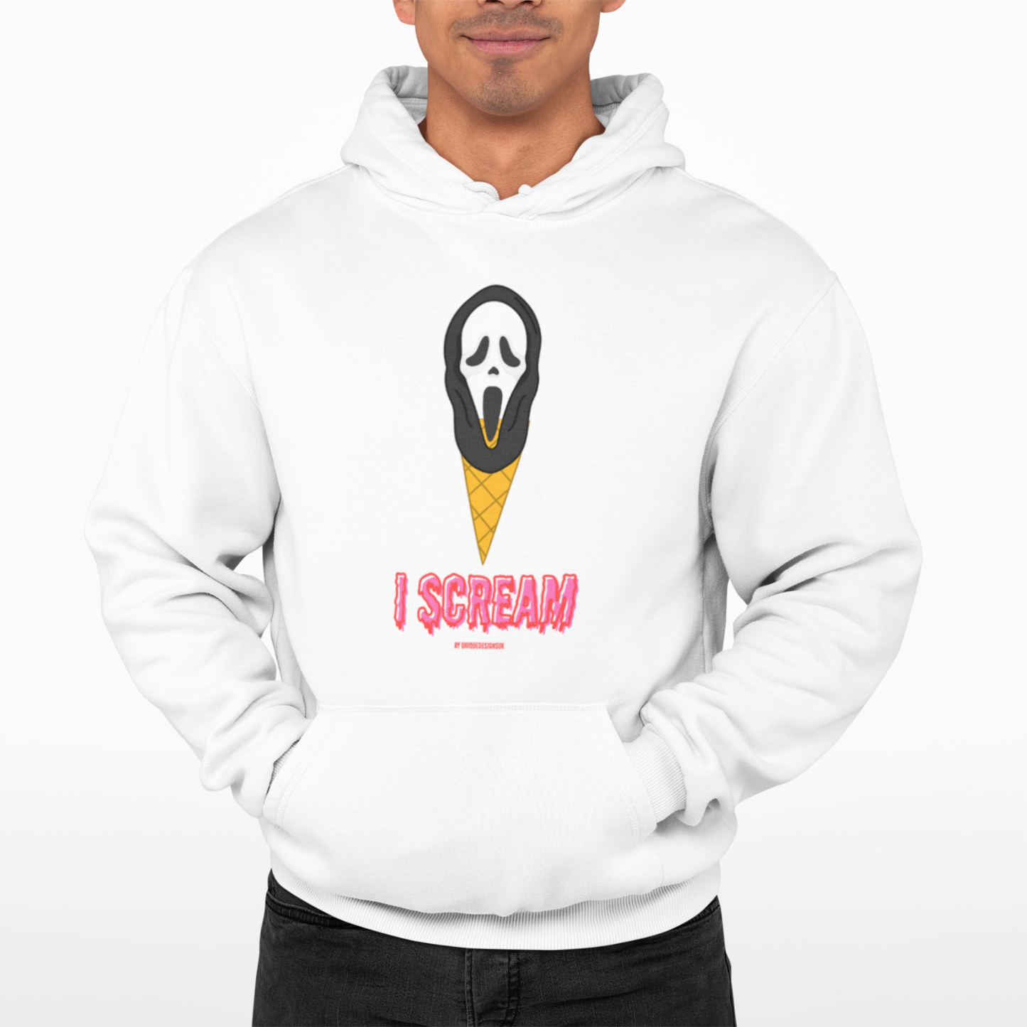 I Scream Hoodie - Retro Film Comedy Movie 80s Cool Gift Horror Halloween