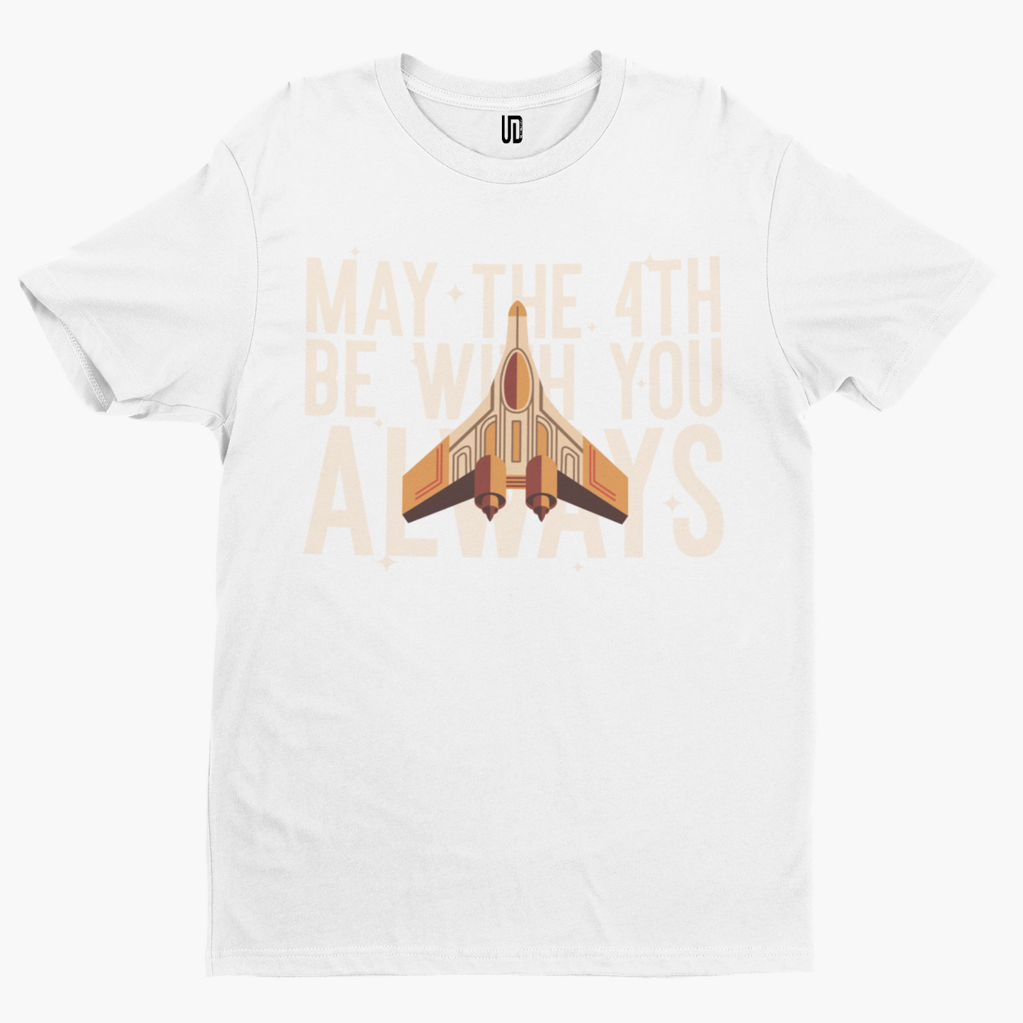 May The 4th T-Shirt - Retro Sci Fi Film TV Cool Star Space Movie Solo War