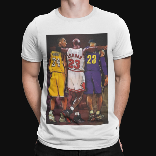 Kobe Jordan And James T-Shirt - Legends Retro RIP - Basketball - Sport - Cool MJ