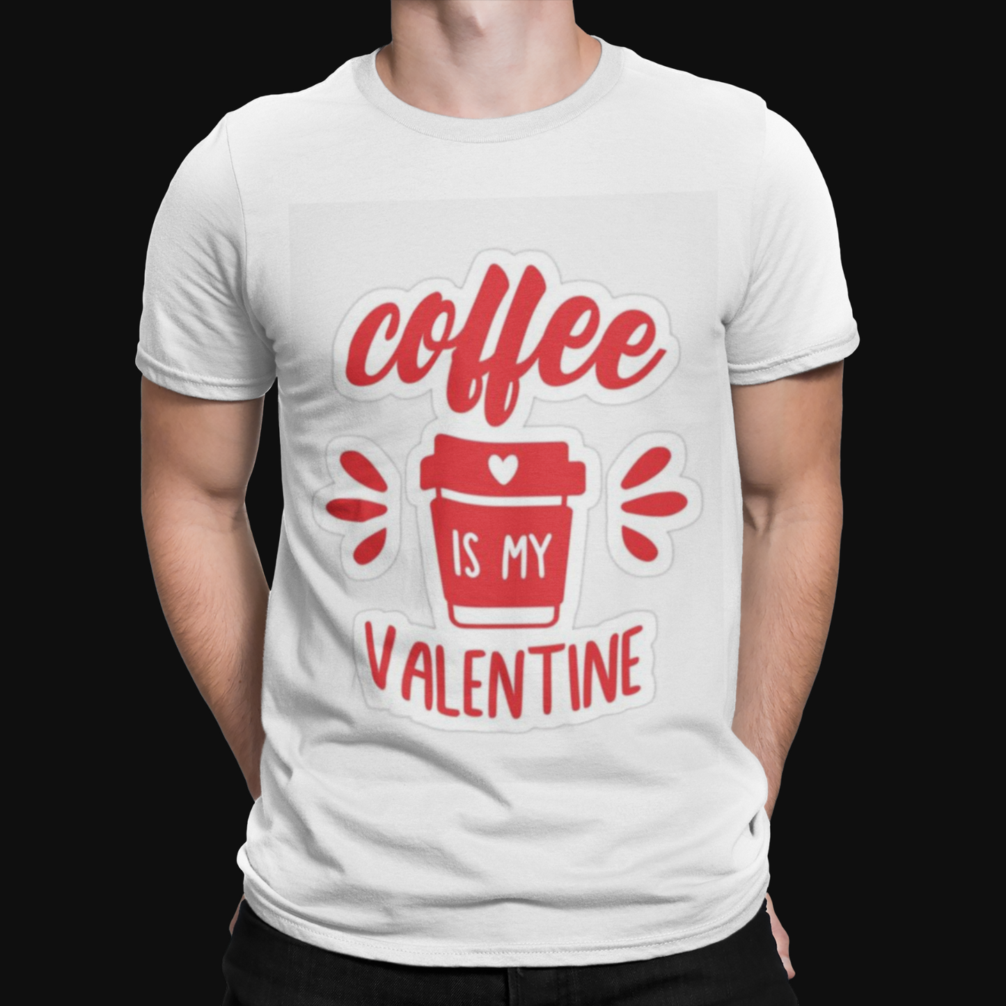 Coffee Is My Valentine T-Shirt -  Day Cool Love Retro Funny Film Virus Gift