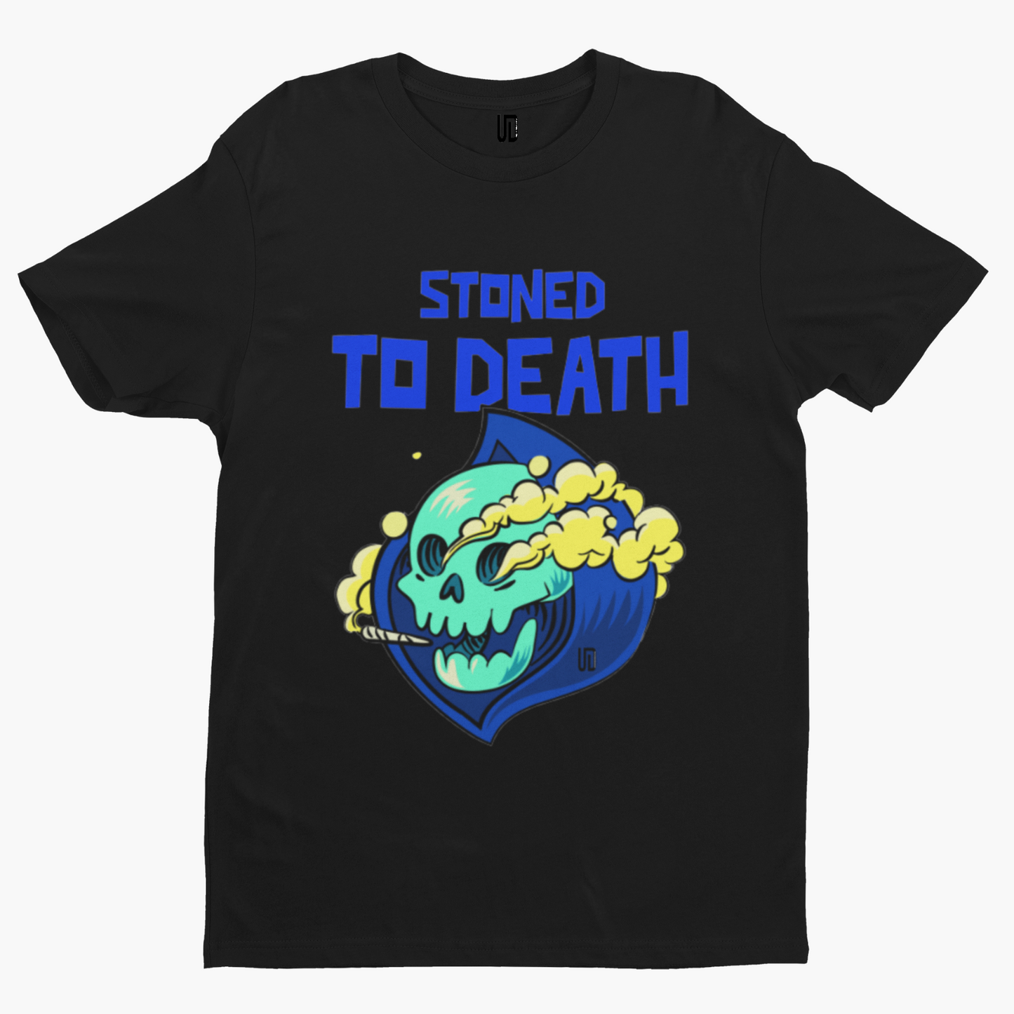 Stoned To Death T-Shirt - Retro Trippy Festival Rave Music Drugs Funny Pills