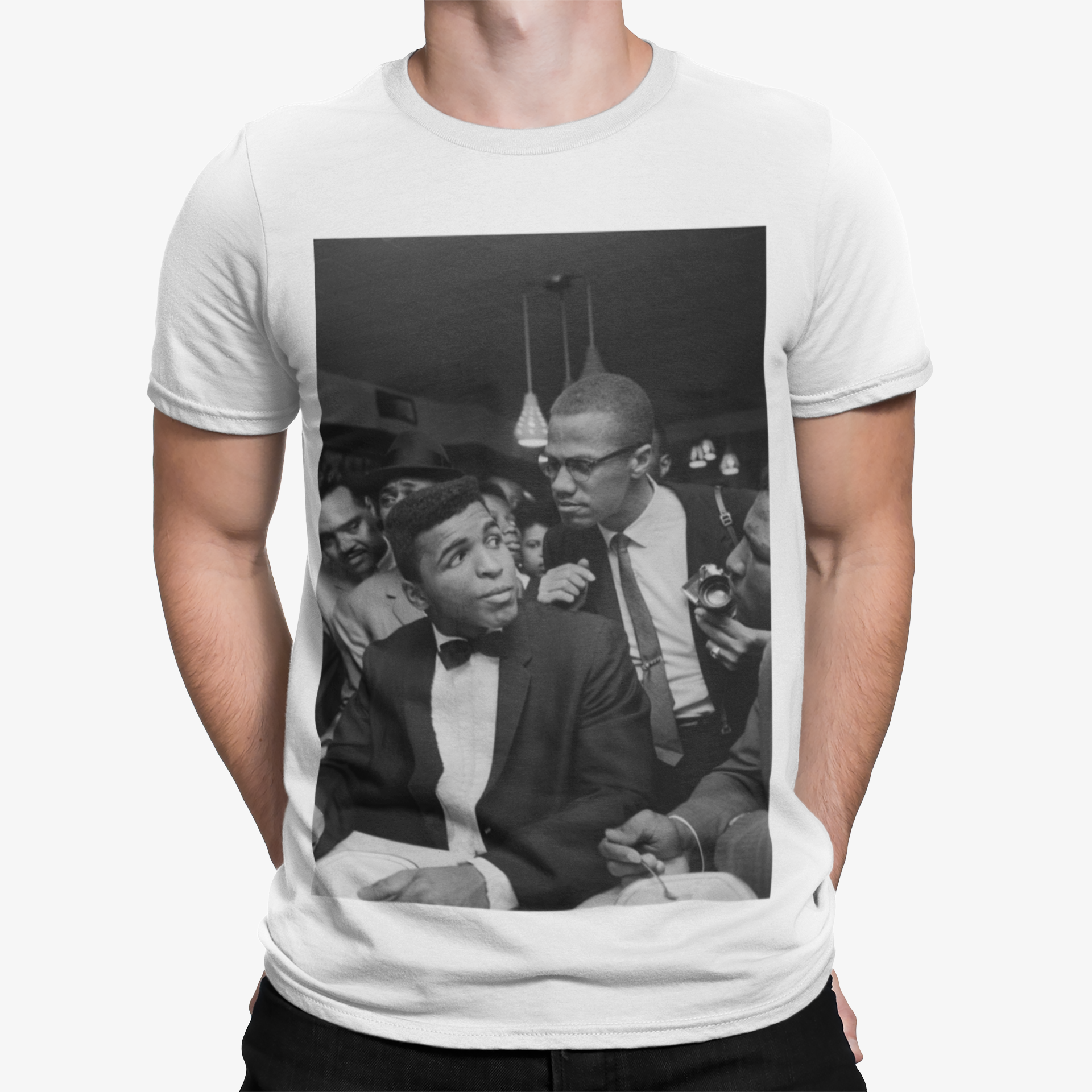 Muhammed Ali Malcolm X T Shirt Retro Boxing Cool Music Sport Legends Rocky