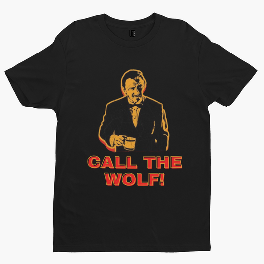 Call The Wolf T-Shirt - Retro Comedy 80s Funny Movie Poster Pulp Fiction