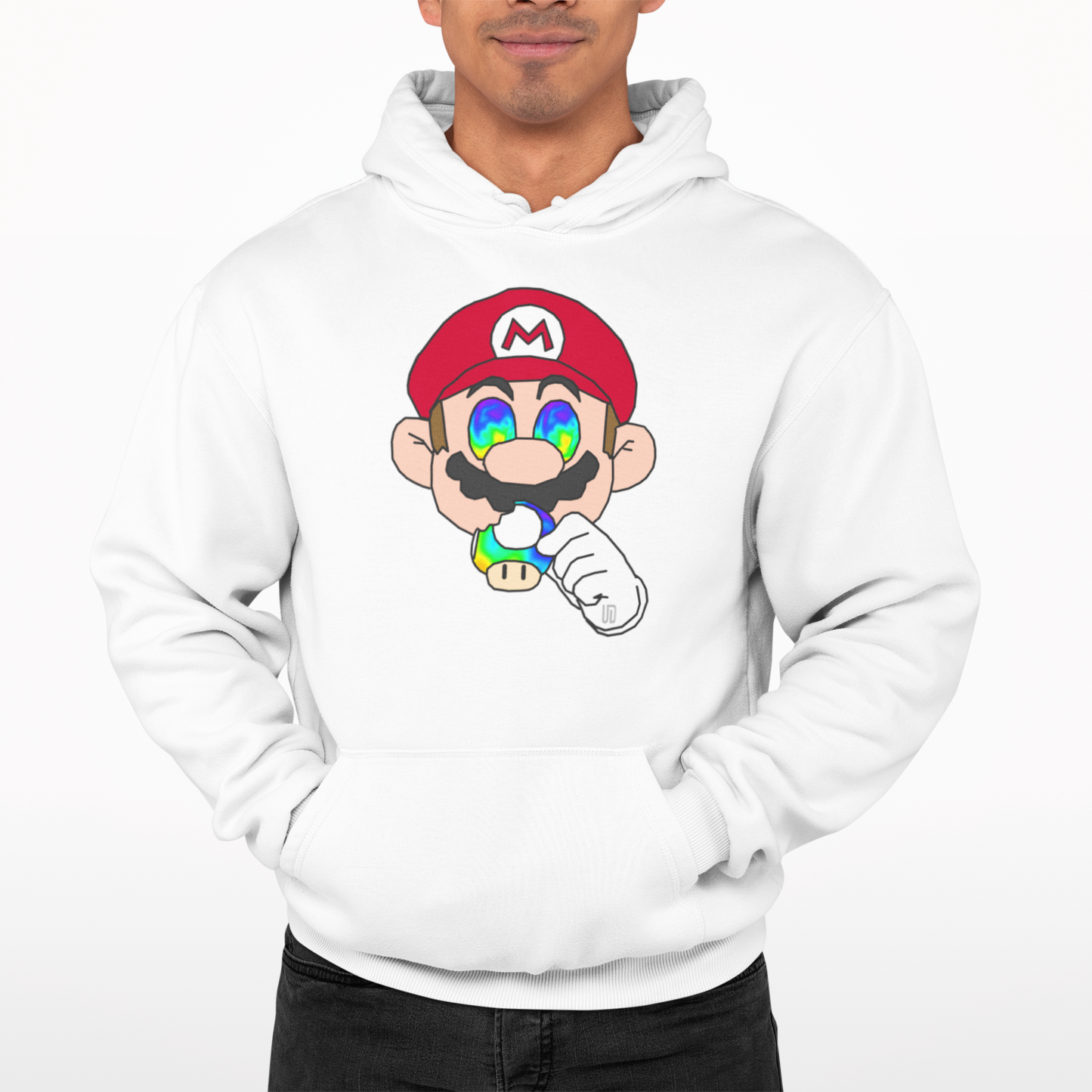 High Plumber Hoodie - Cool Gamer Funny Retro Game Comic Arcade Movie TV Nerd